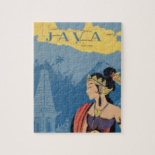 Puzzle Vintage voyage Java Indonésie
