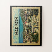 Puzzle Vintage voyage Madison Wisconsin (Vertical)