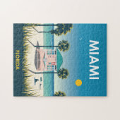 Puzzle Vintage voyage Miami Beach Floride (Horizontal)