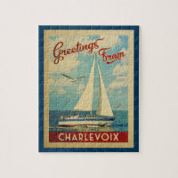 Vintage voyage Michigan de voilier de Charlevoix
