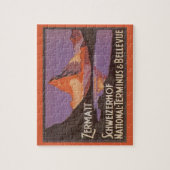 Puzzle Vintage voyage, Mont Matterhorn en Suisse (Vertical)