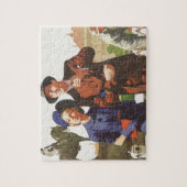 Puzzle Vintage voyage, Touristes en Vacances (Vertical)