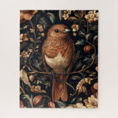 Puzzle Vintage William Morris Bird Foliage Art (Vertical)