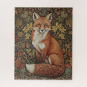 Puzzle Vintage William Morris Fox Woodland Art (Vertical)