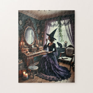 Puzzle Vintage Witchy Enchantant temps de maquillage goth