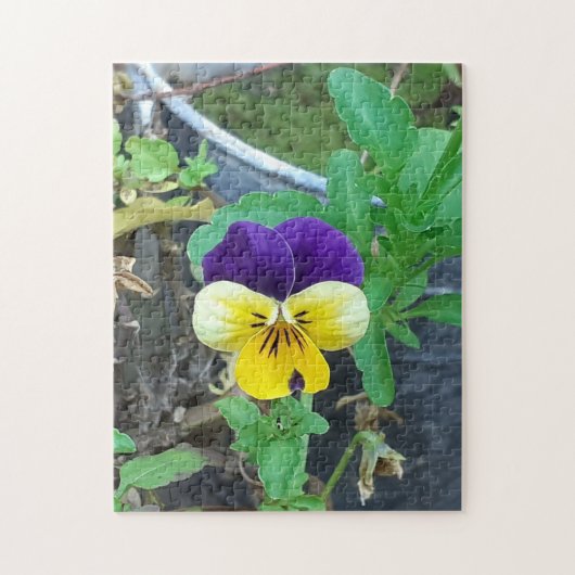 Puzzle violet et jaune (Vertical)