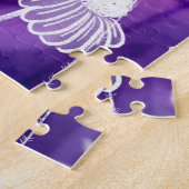Puzzle Violet et violet Fleur sauvage Art (Côté)