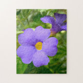 Puzzle Violet Flower blooming aesthetic Photo -  (Vertical)