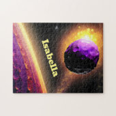 Puzzle Violet géant Astéroïde rugissant vers la planète r (Horizontal)