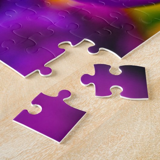 Puzzle Violet Parrot Tulip Scène colorée (Côté)