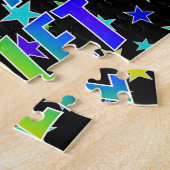 Puzzle "VIOLET" Prénom, Amusant "HEUREUX ANNIVERSAIRE" (Côté)