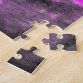 Puzzle Violet Rose Clair & Monogramme Noir (Côté)
