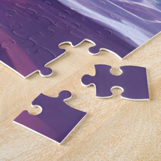 Puzzle Violet Tide | Purple Sunset Ocean Waves (Côté)