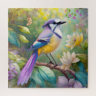 Puzzle Violet Tufted Jay Imaginaire Bird