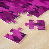 Puzzle Violette abstraite d'art de bruit de feuillage (Côté)