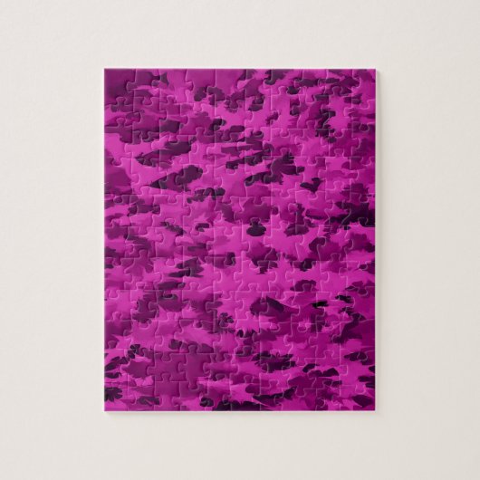 Puzzle Violette abstraite d'art de bruit de feuillage (Vertical)