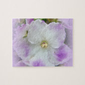Puzzle Violettes africaines violettes et blanches (Horizontal)