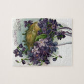 Puzzle Violettes vintages de Pâques (Horizontal)