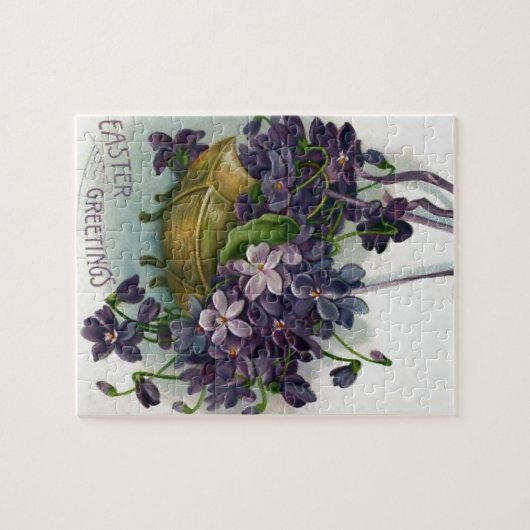Puzzle Violettes vintages de Pâques (Horizontal)