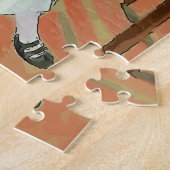 Puzzle Violon et téléphone cellulaire, fauvisme (Côté)