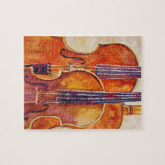 Puzzle Violons d'aquarelle (Horizontal)