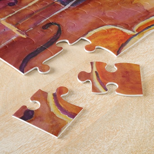 Puzzle Violons d'aquarelle (Côté)
