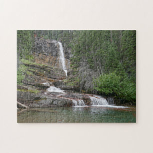 Puzzle Virginia Falls II au parc national de Glacier