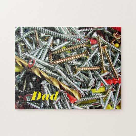 Puzzle Vis personnalisées sur un banc de travail (Horizontal)