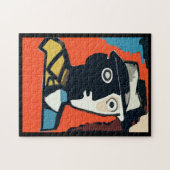 Puzzle Visage Abstrait Art déco (Horizontal)