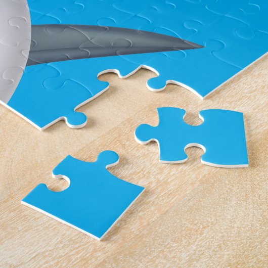 Puzzle Visage Animé de requin (Côté)