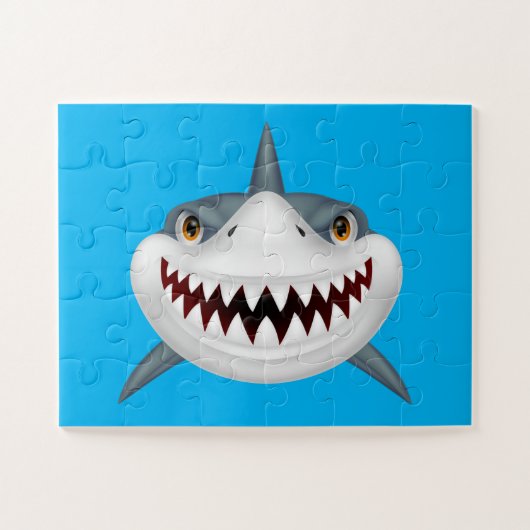 Puzzle Visage Animé de requin (Horizontal)