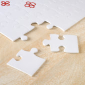 Puzzle Visage d'art en ligne romantique dessiné à la main (Côté)