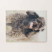 Puzzle Visage de Chien Caniche Mignon Sourire (Horizontal)