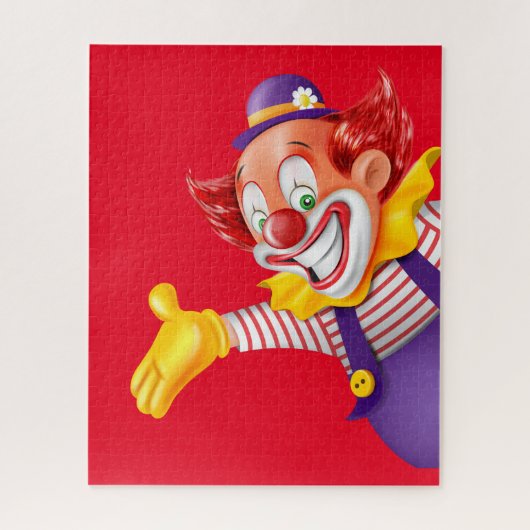 Puzzle Visage de clown coloré (Vertical)