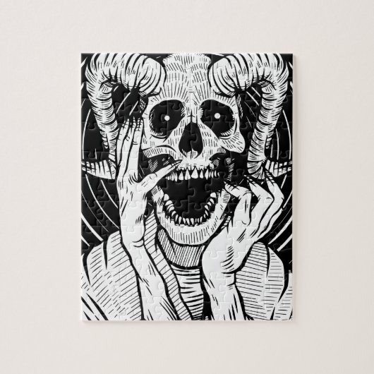 Puzzle visage de diable (Vertical)