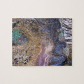 Puzzle Visage de falaise avec la croissance de cascade et (Horizontal)