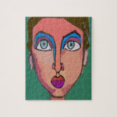 Puzzle Visage de femme Abstraite (Vertical)