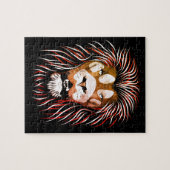 Puzzle Visage de Lion Tribal (Horizontal)