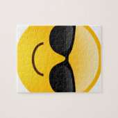Puzzle Visage de sourire avec des lunettes de soleil (Horizontal)