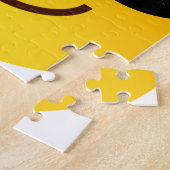 Puzzle Visage de sourire avec des lunettes de soleil (Côté)