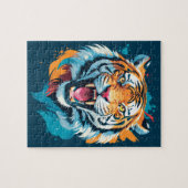 Puzzle Visage de tigre torride (Horizontal)