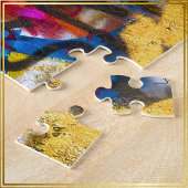 Puzzle Visage d'oiseaux mignon sur le mur de graffitis -