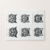 Puzzle Visage drôle de chat, Louis Wain (Horizontal)