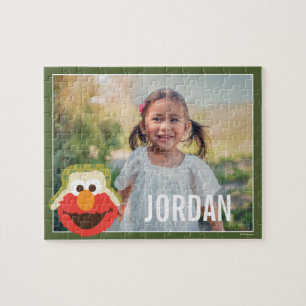 Puzzle Visage Elmo en forêt Ajoutez votre nom