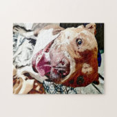 Puzzle Visage Pittie Souriante (Horizontal)