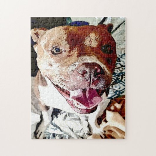 Puzzle Visage Pittie Souriante (Vertical)