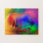 Puzzle Visage psychédélique de femme (Horizontal)