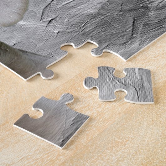 Puzzle Visage Weimaraner (Côté)