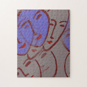 Puzzle Visages Abstraits