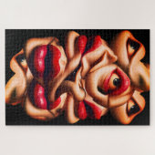 Puzzle Visages Abstraits Surréalistes Expressionnisme Gra (Horizontal)